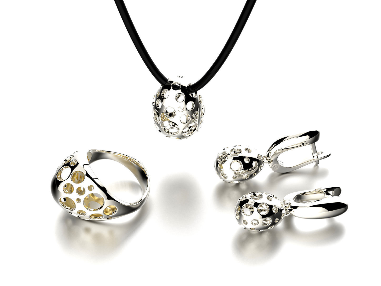 Easter eggs collection set 2 hollow 0140 3D print model_2