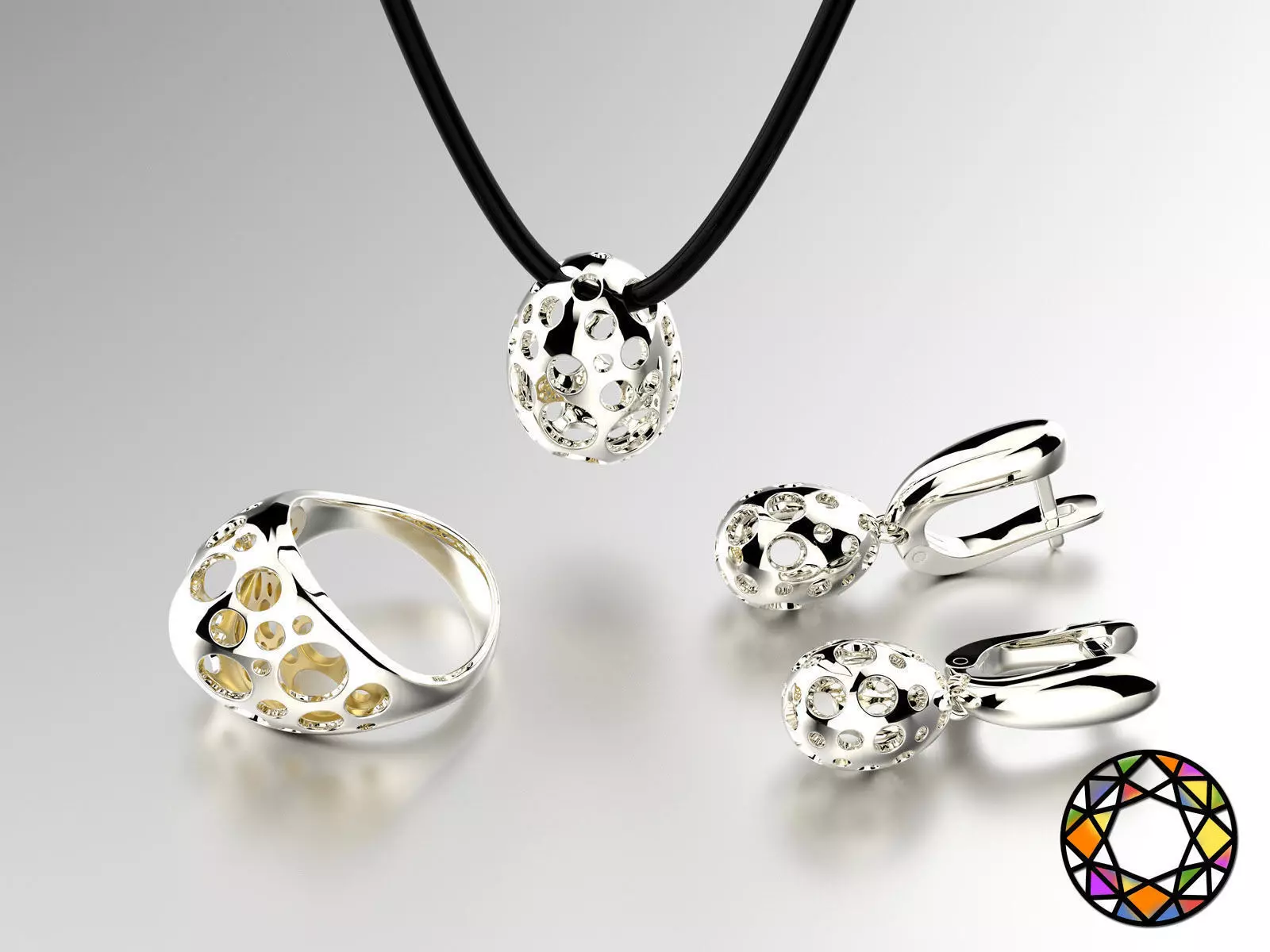 Easter eggs collection set 2 hollow 0140 3D print model_0