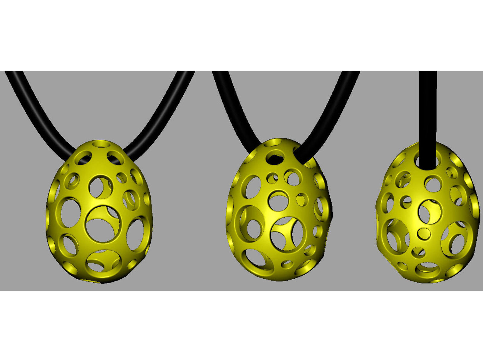 Easter eggs collection set 2 hollow 0140 3D print model_10