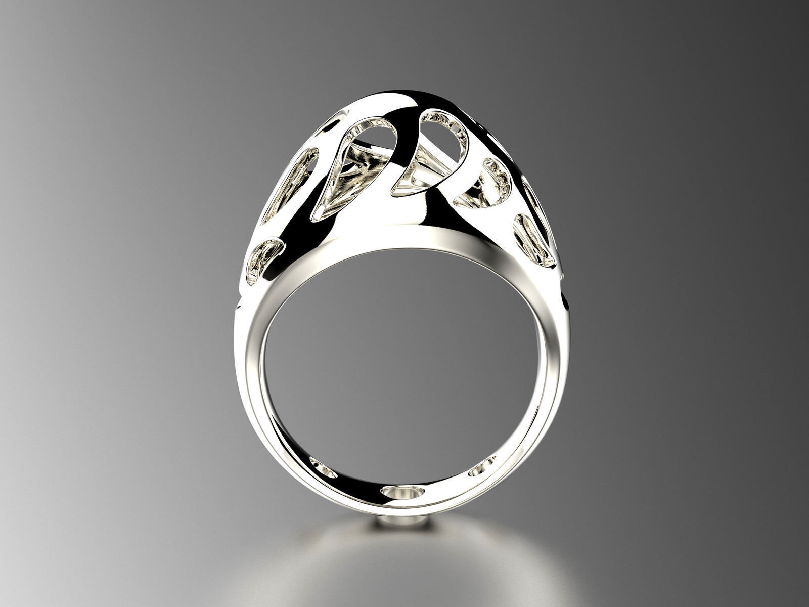 Easter eggs collection ring sets 6-7 hollow 0140 3D print model_6