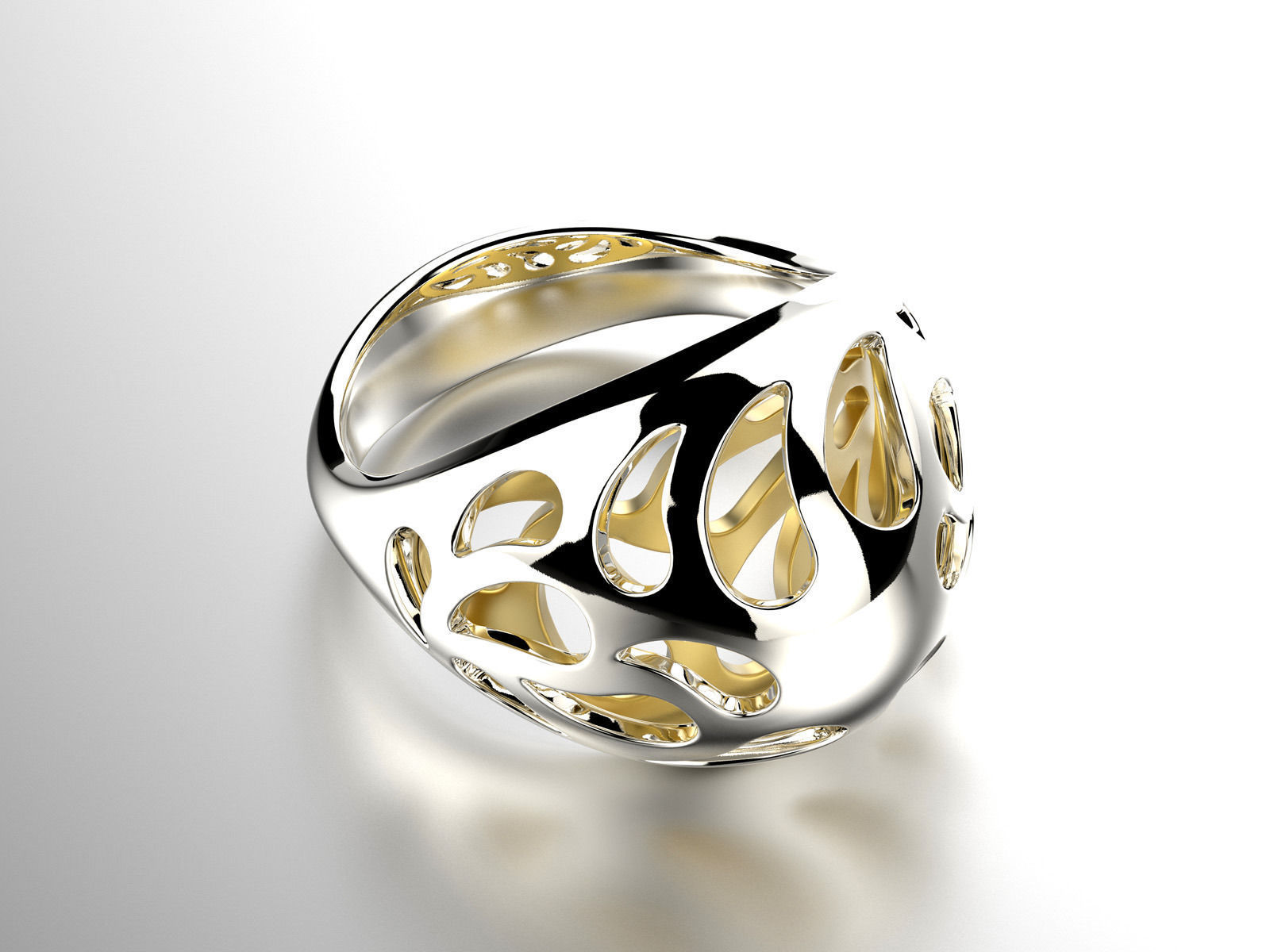 Easter eggs collection ring sets 6-7 hollow 0140 3D print model_3