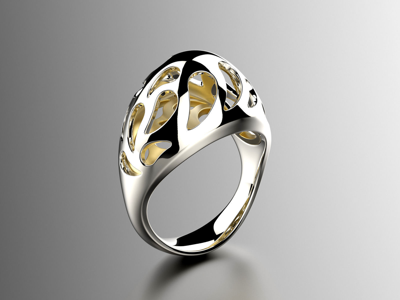 Easter eggs collection ring sets 6-7 hollow 0140 3D print model_5