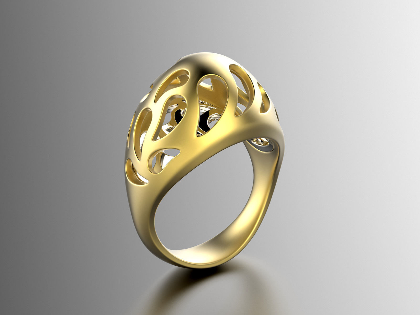 Easter eggs collection ring sets 6-7 hollow 0140 3D print model_4