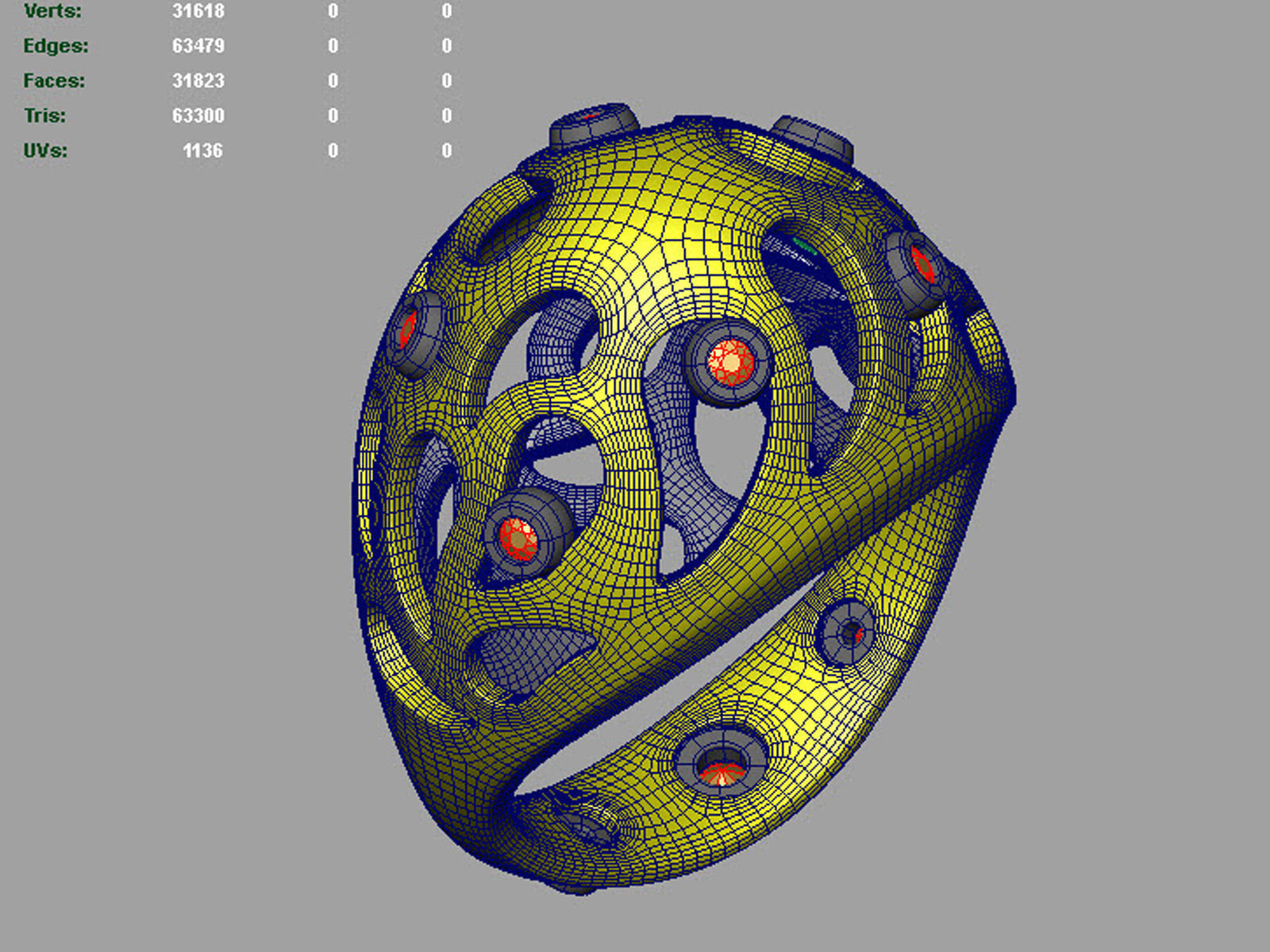 Easter eggs collection set 6 with gems 0140 3D print model_16