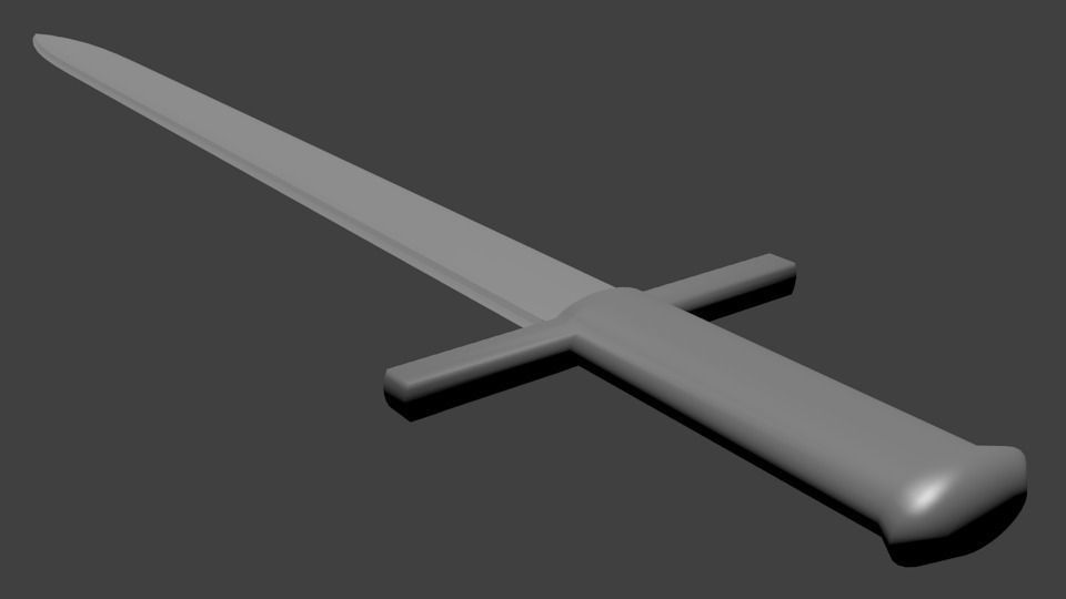 Sword Free 3D model_4