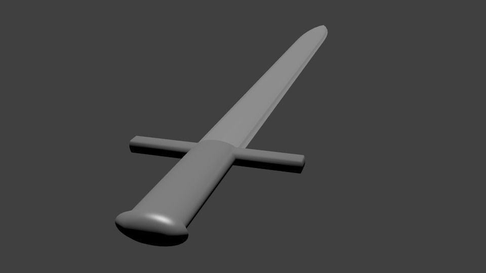 Sword Free 3D model_2