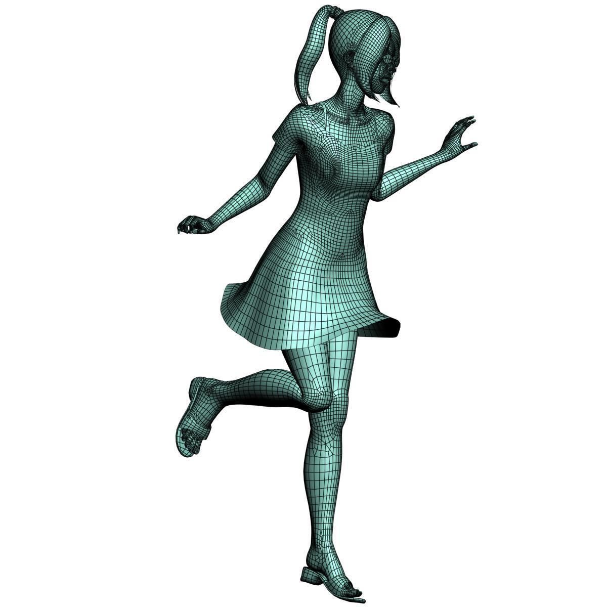 Natsumi dress pose 07 3D model_15