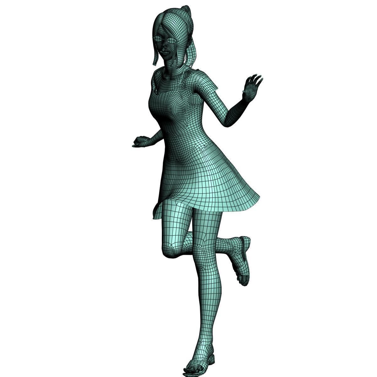 Natsumi dress pose 07 3D model_17