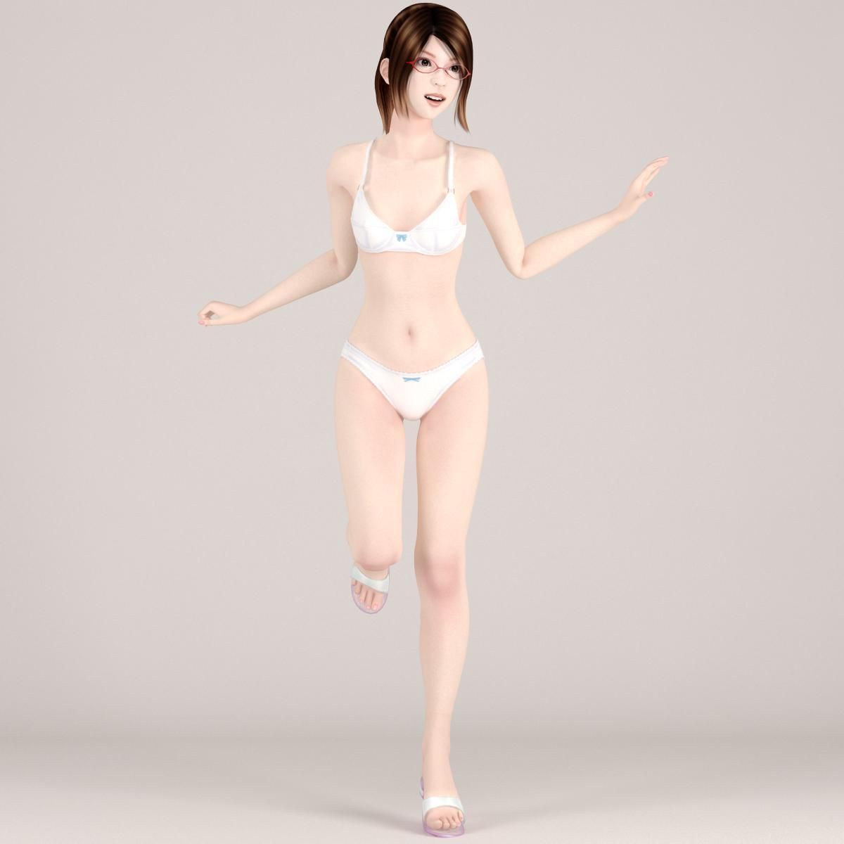 Natsumi dress pose 07 3D model_6