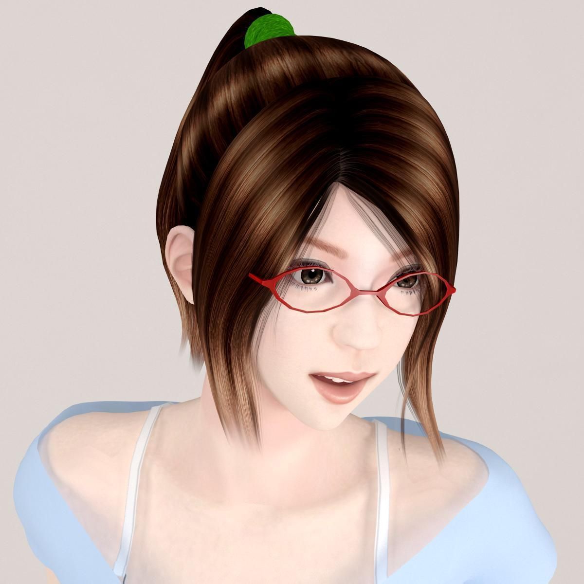 Natsumi dress pose 07 3D model_1