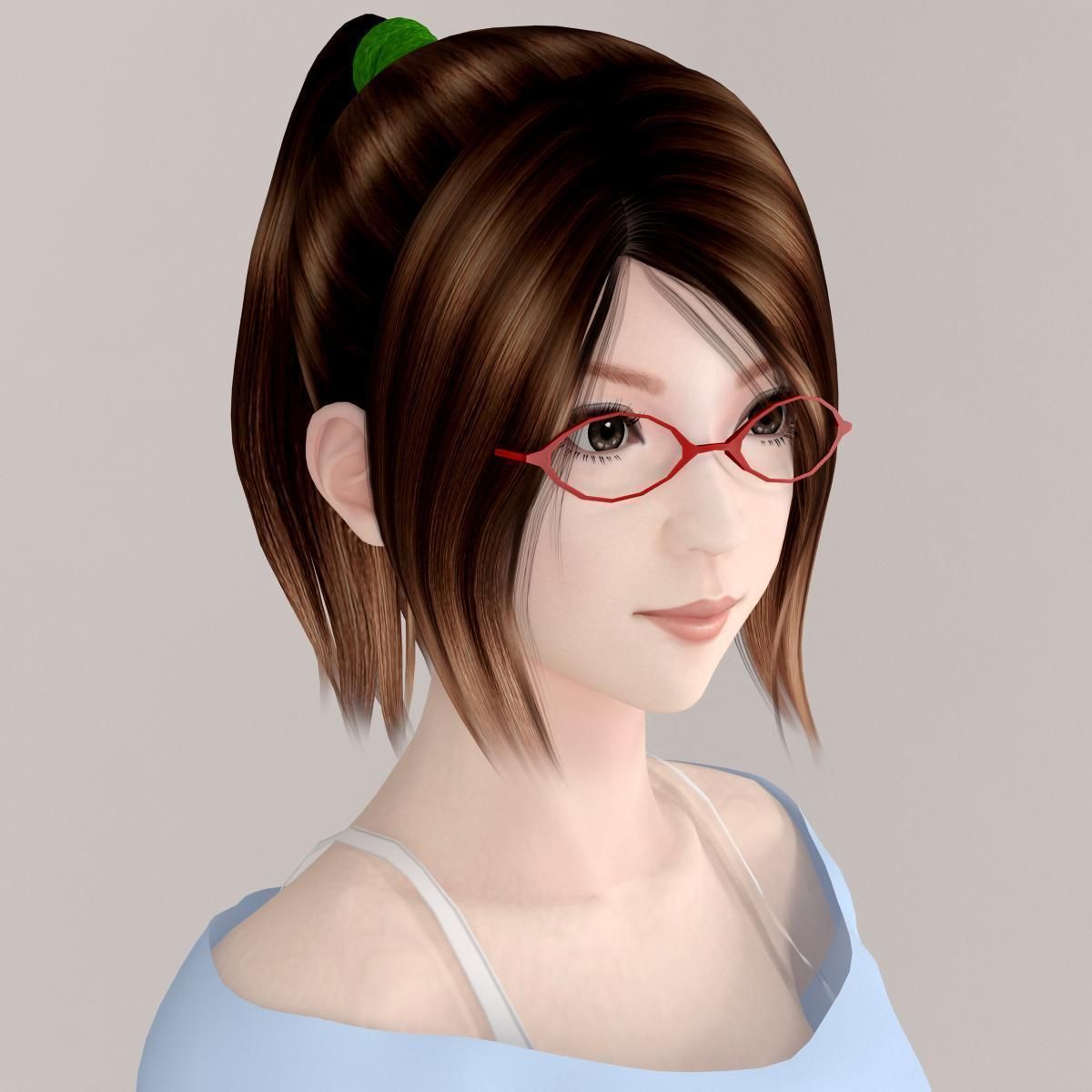 Natsumi dress pose 08 3D model_1