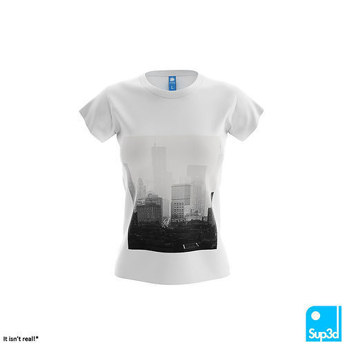 Women T-Shirt 3D model