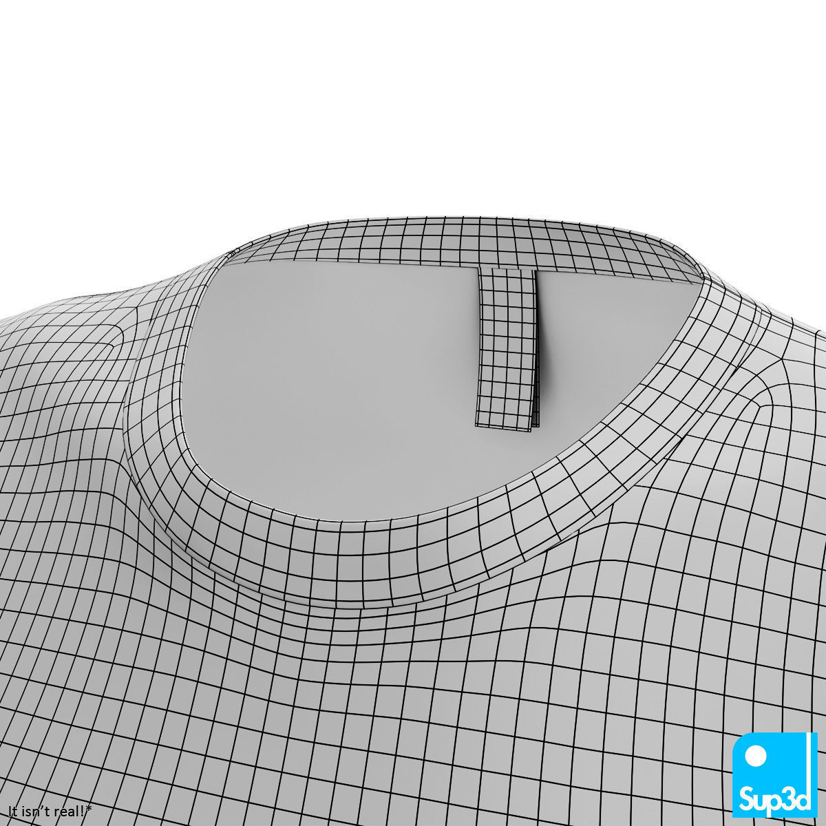 Women T-Shirt 3D model_11