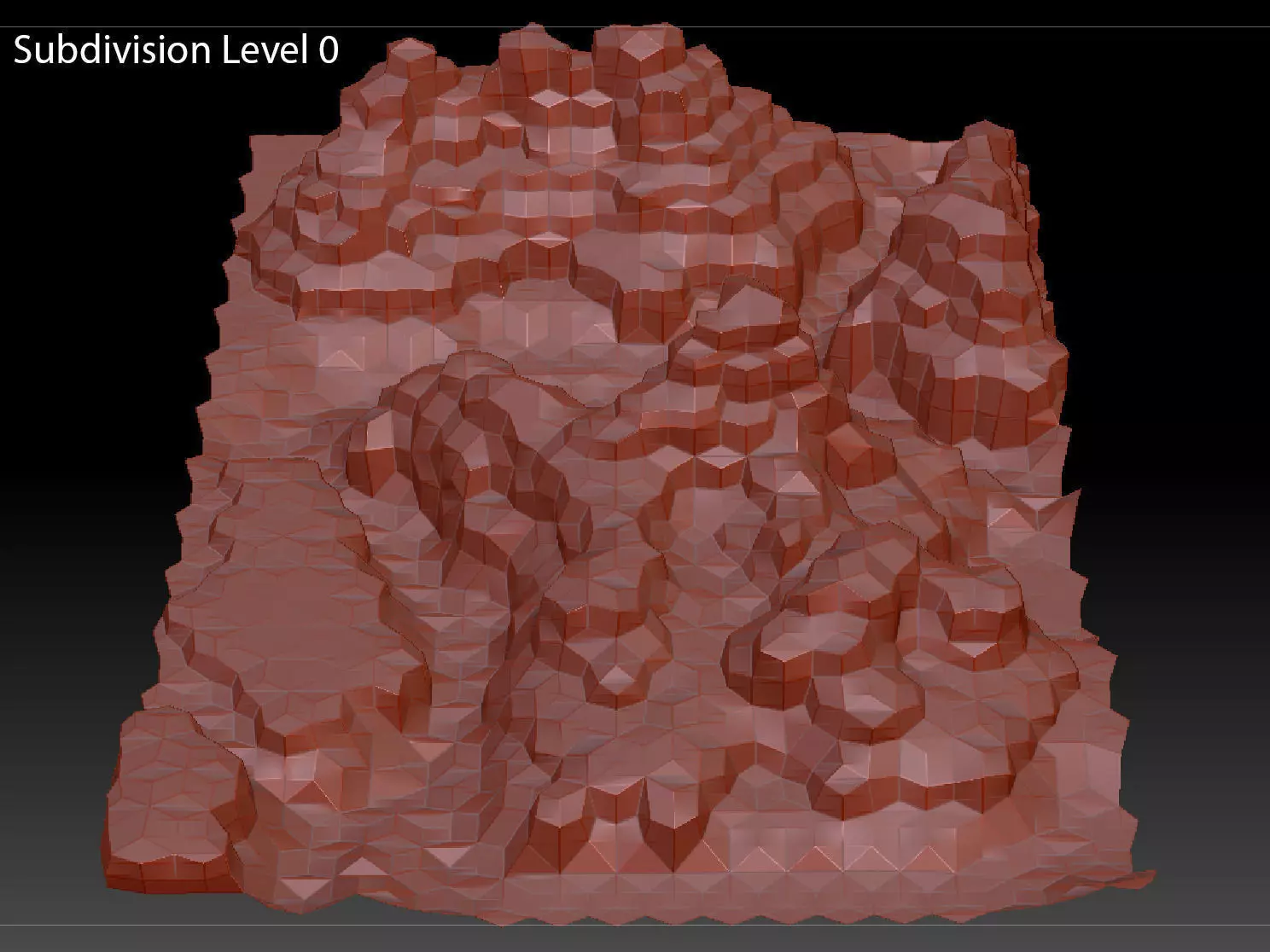 Canyon landscape with cloudy sky 3D model_10