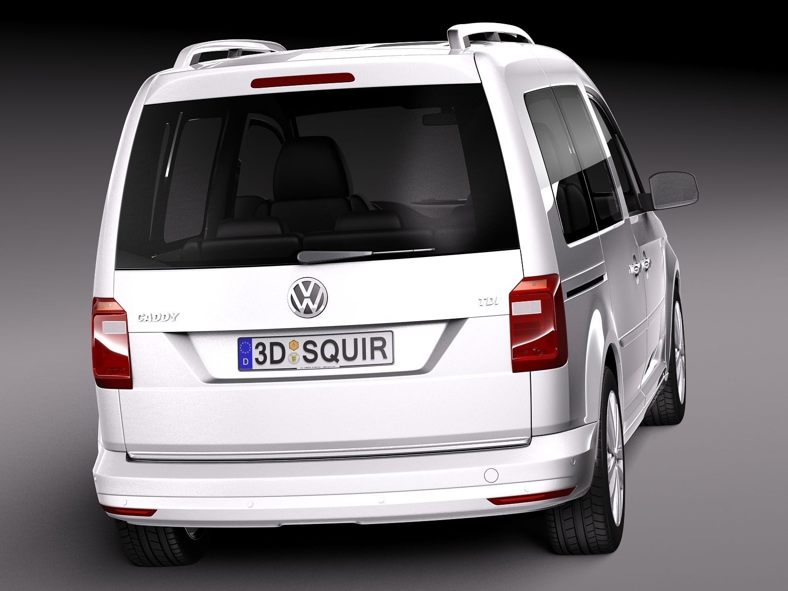 Volkswagen Caddy Passenger van 2016 3D model_4