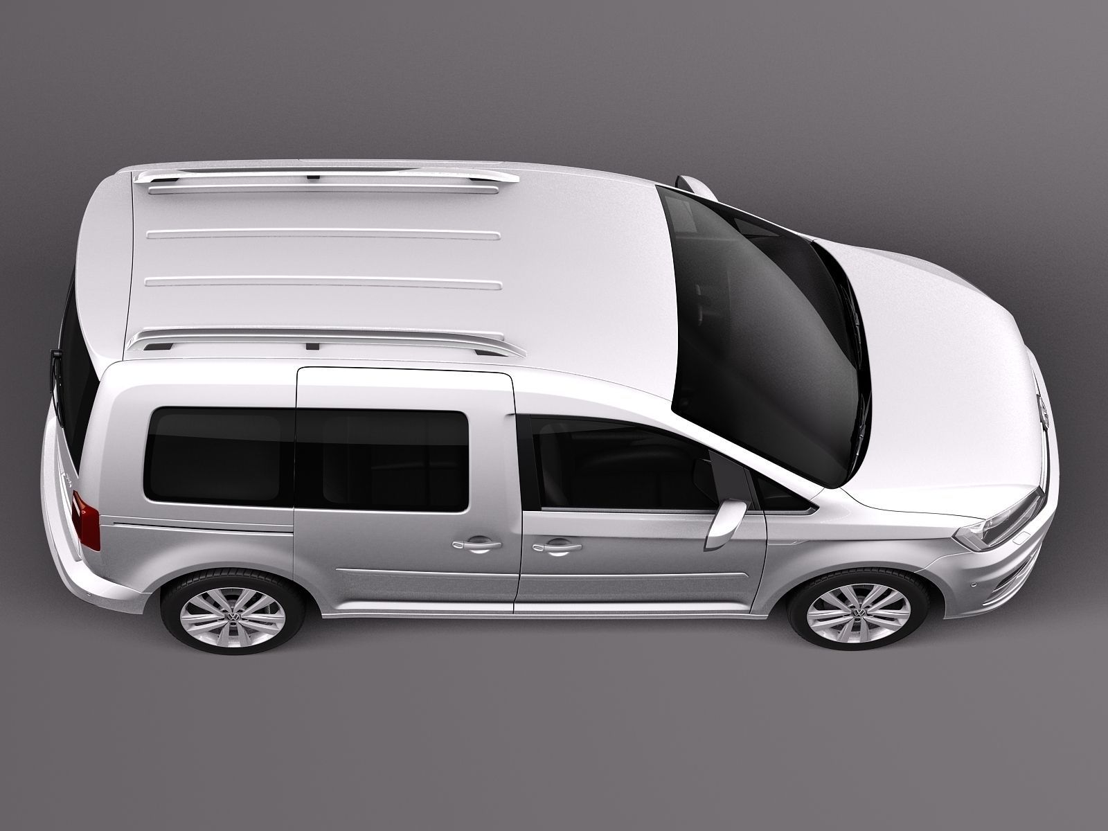 Volkswagen Caddy Passenger van 2016 3D model_7