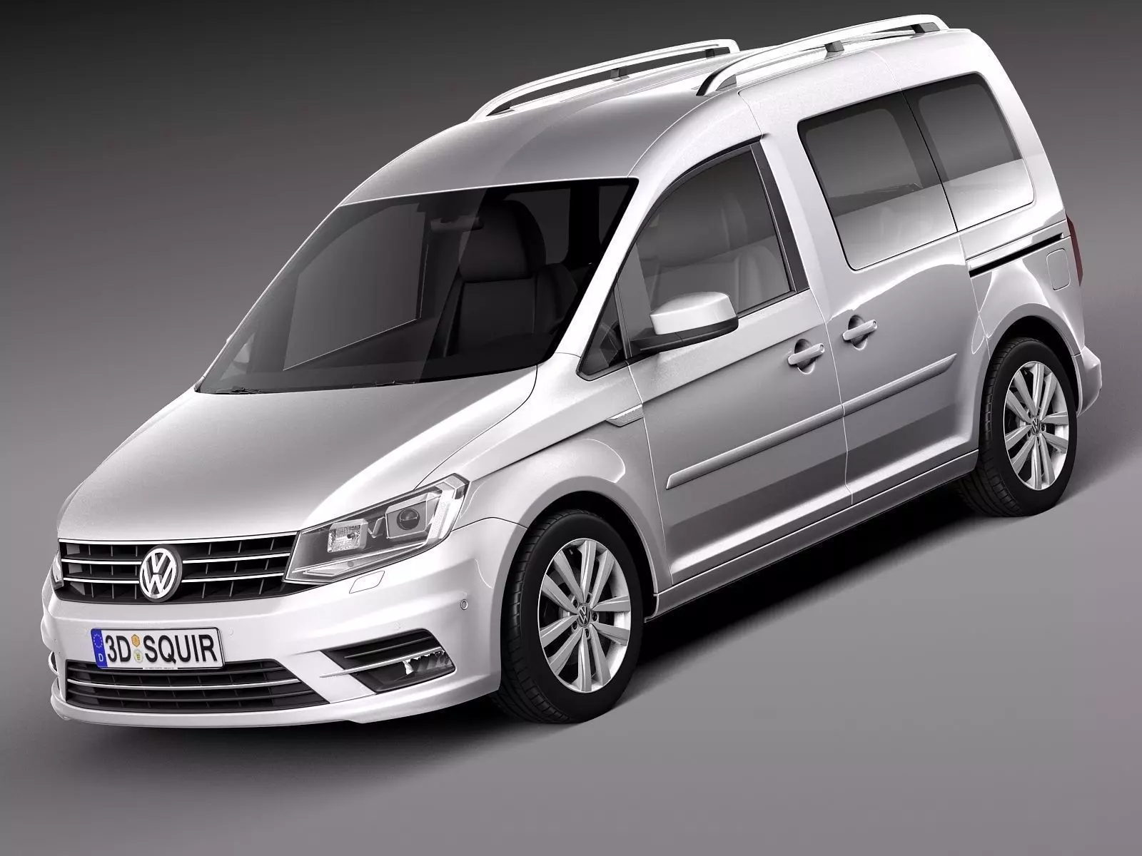 Volkswagen Caddy Passenger van 2016 3D model_0
