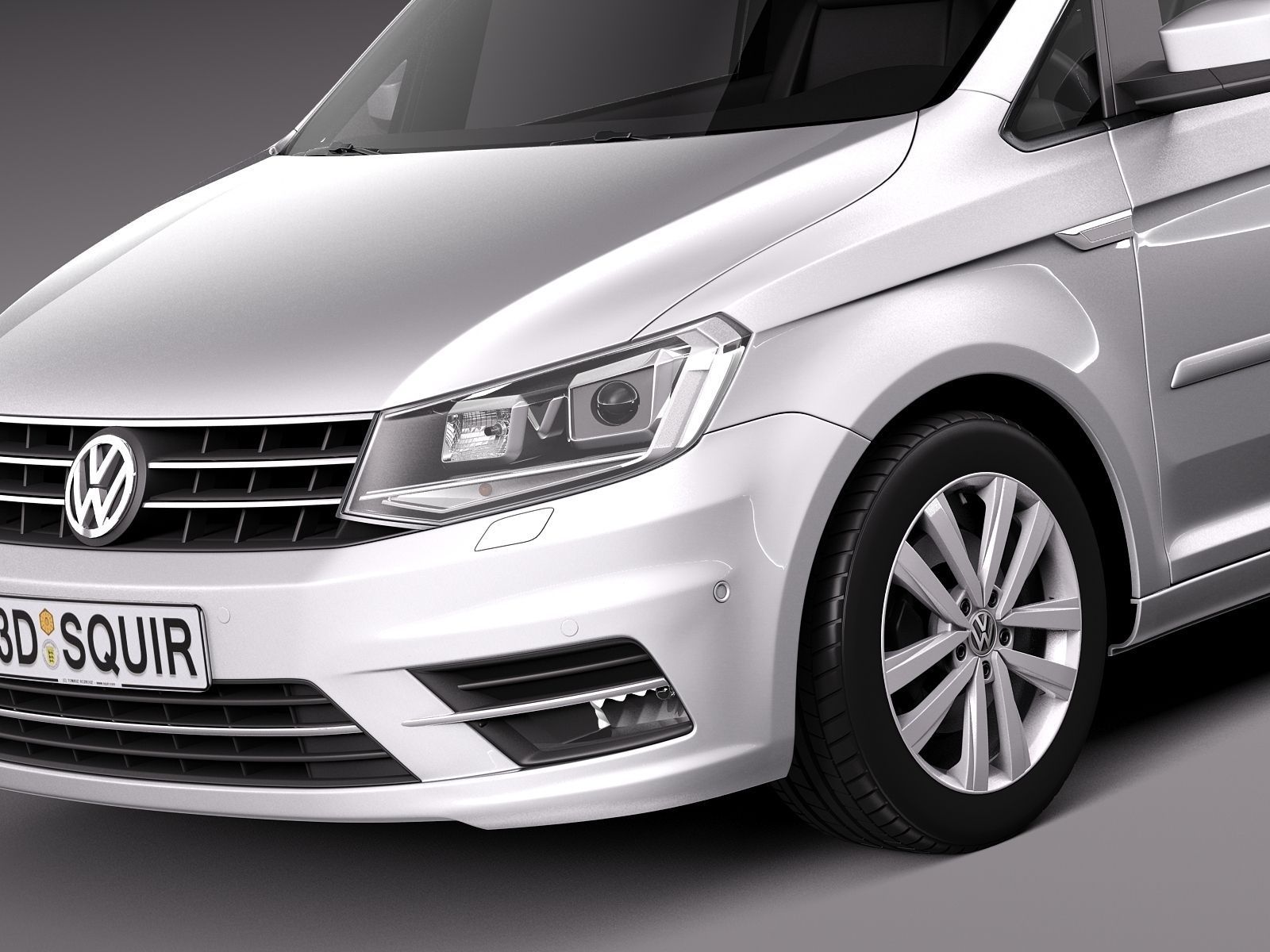 Volkswagen Caddy Passenger van 2016 3D model_2