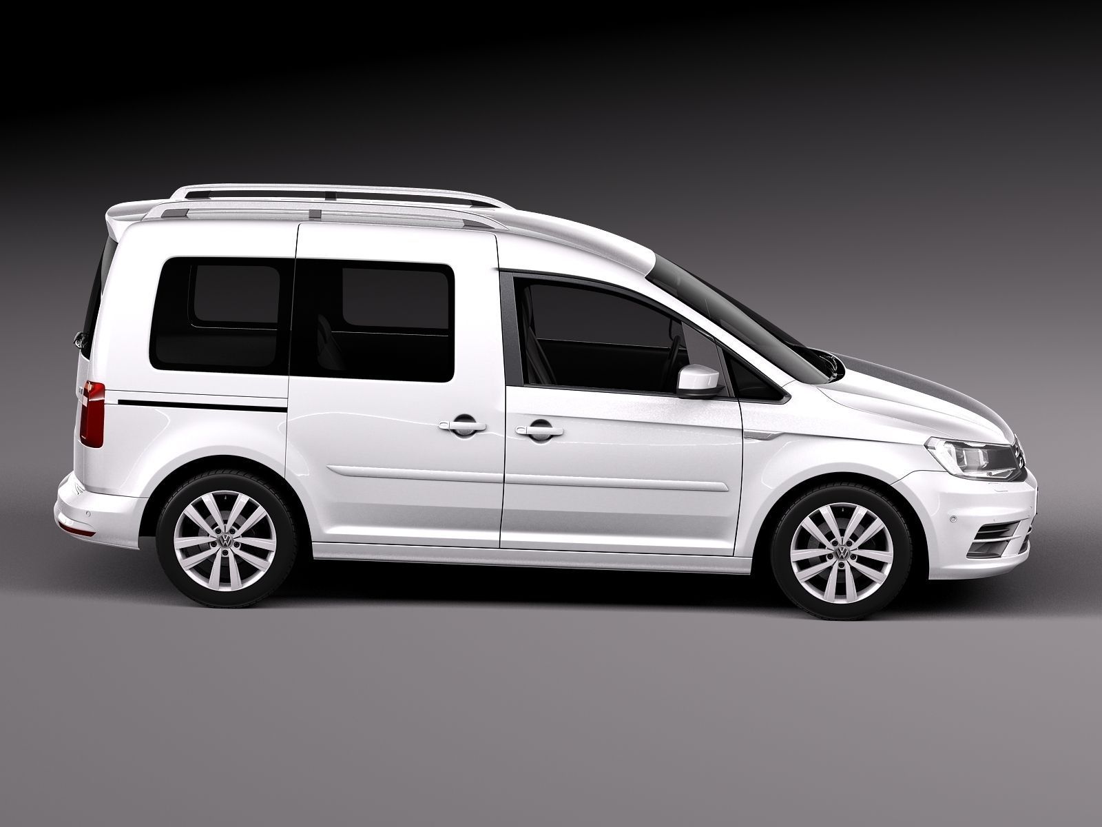 Volkswagen Caddy Passenger van 2016 3D model_6