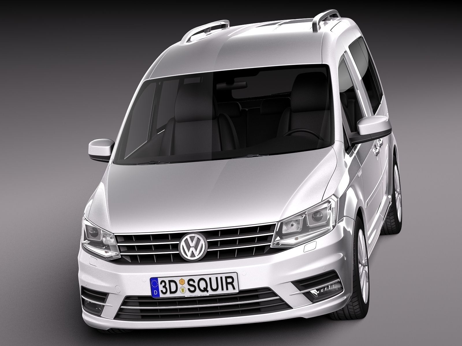 Volkswagen Caddy Passenger van 2016 3D model_1