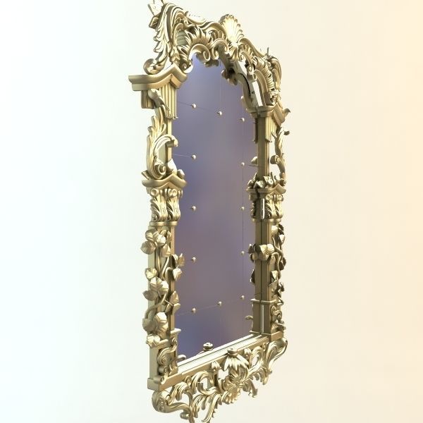 Mirror Antique 3D model_2