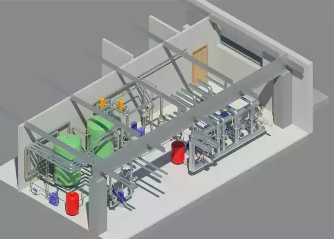 Cold Source of Airport Revit Model