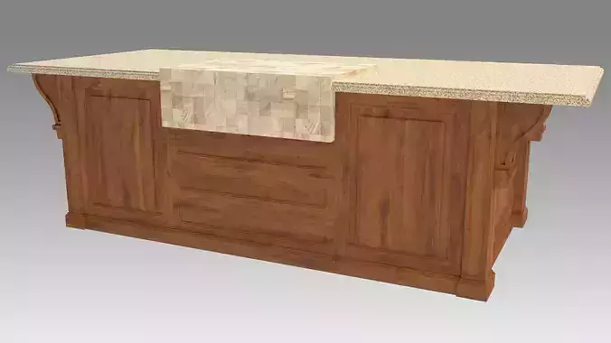 Colonial Kitchen Island