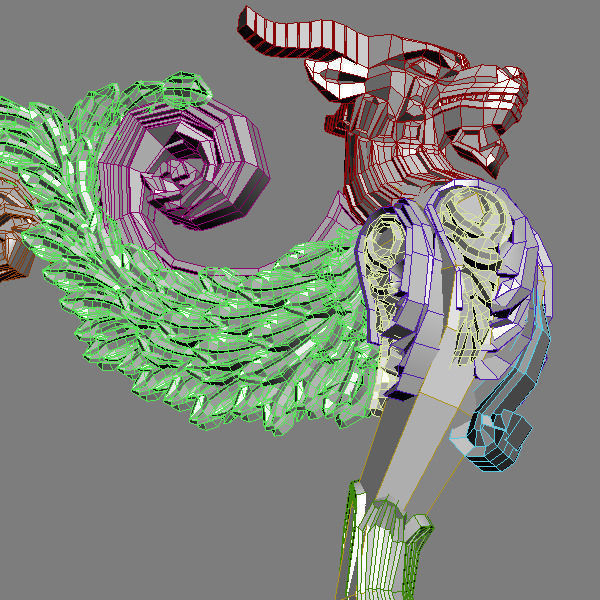 Gryphon Table Console 3D model_11