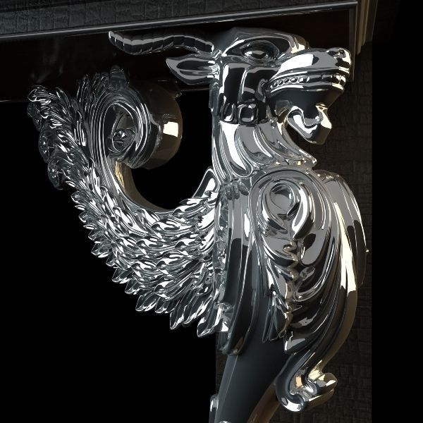 Gryphon Table Console 3D model_6