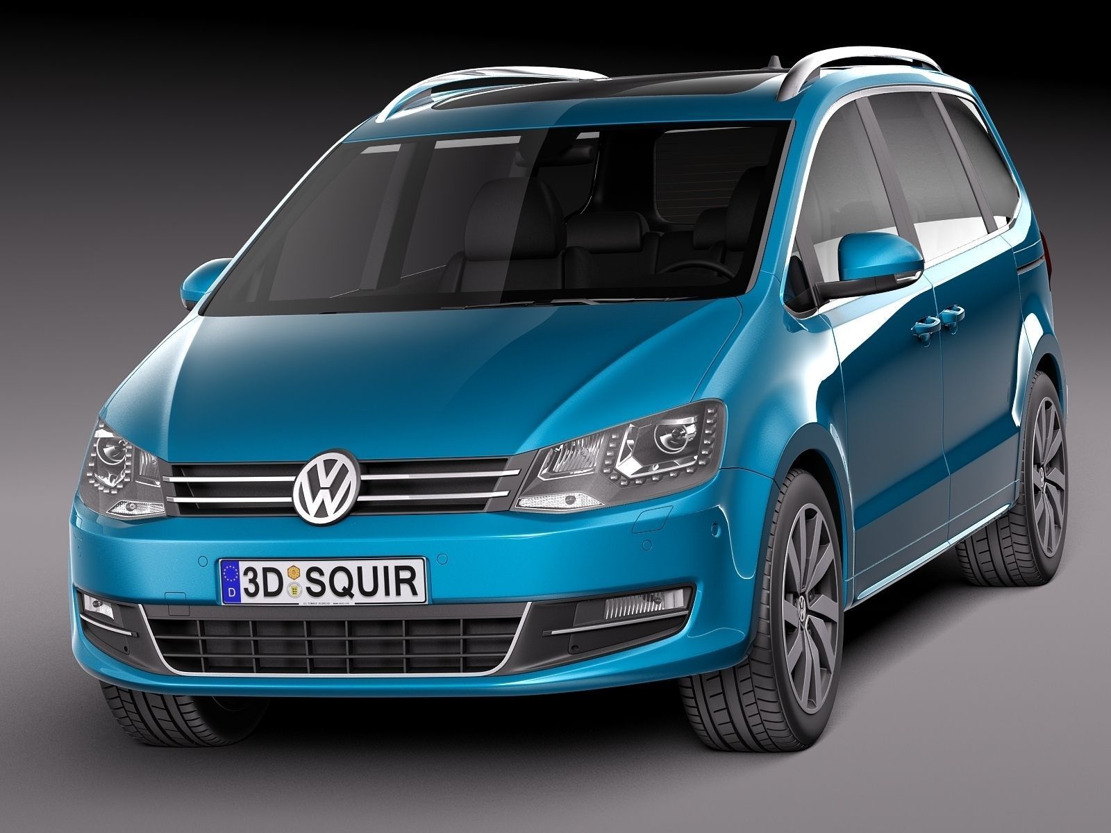 Volkswagen Sharan 2016 3D model_1