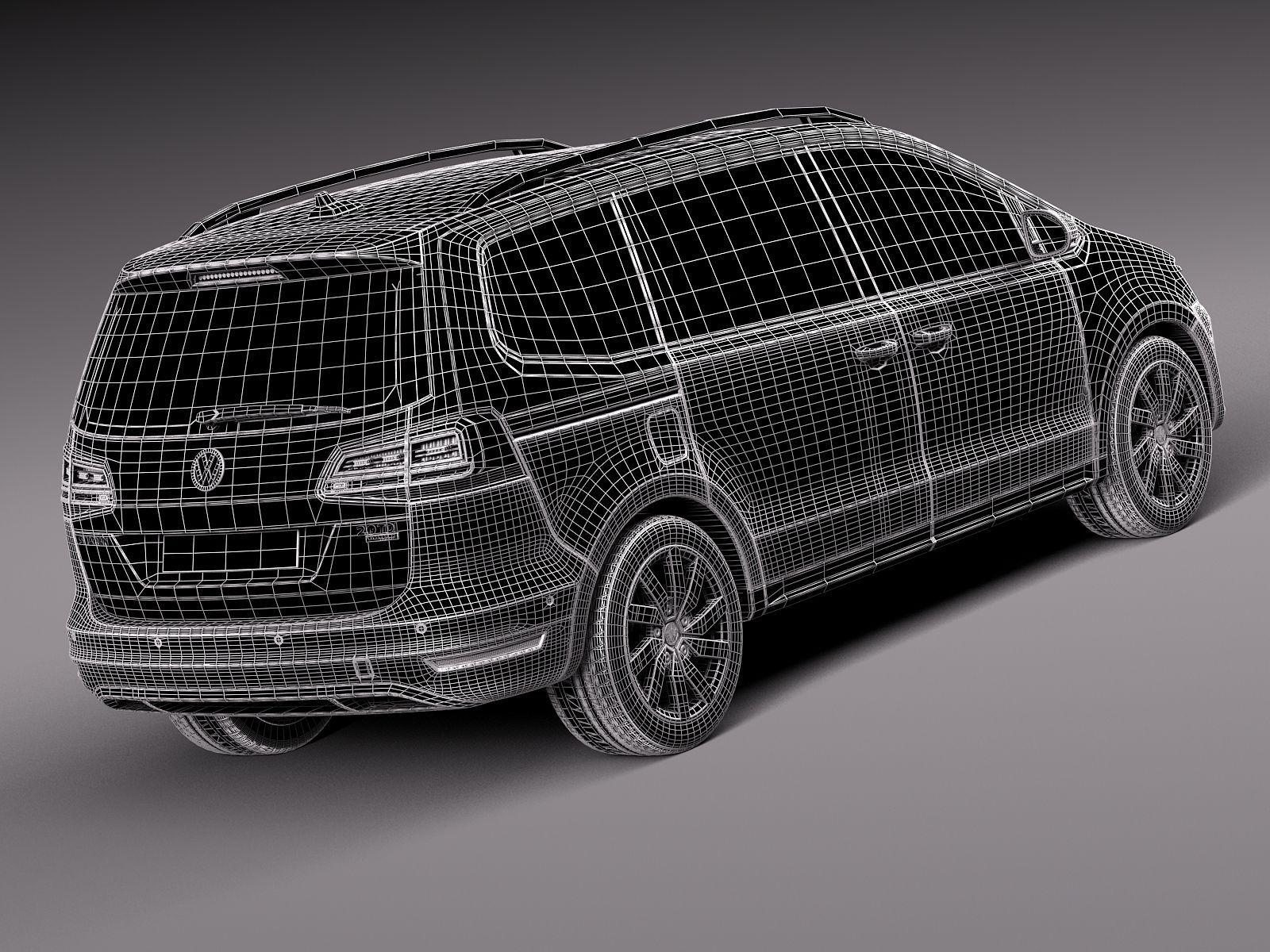 Volkswagen Sharan 2016 3D model_11