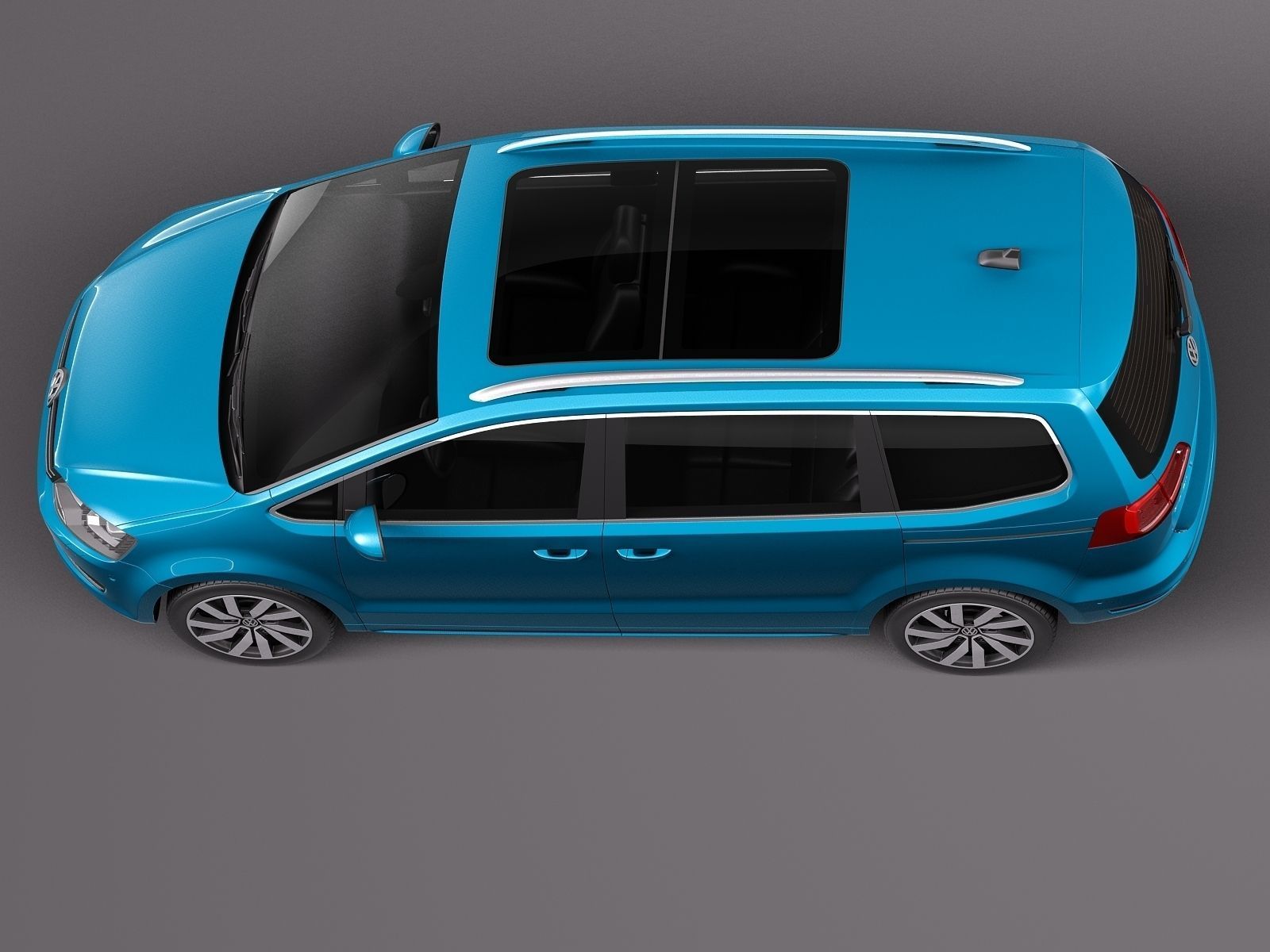 Volkswagen Sharan 2016 3D model_7