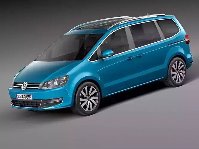 Volkswagen Sharan 2016 3D model Volkswagen Sharan 2016 3D model