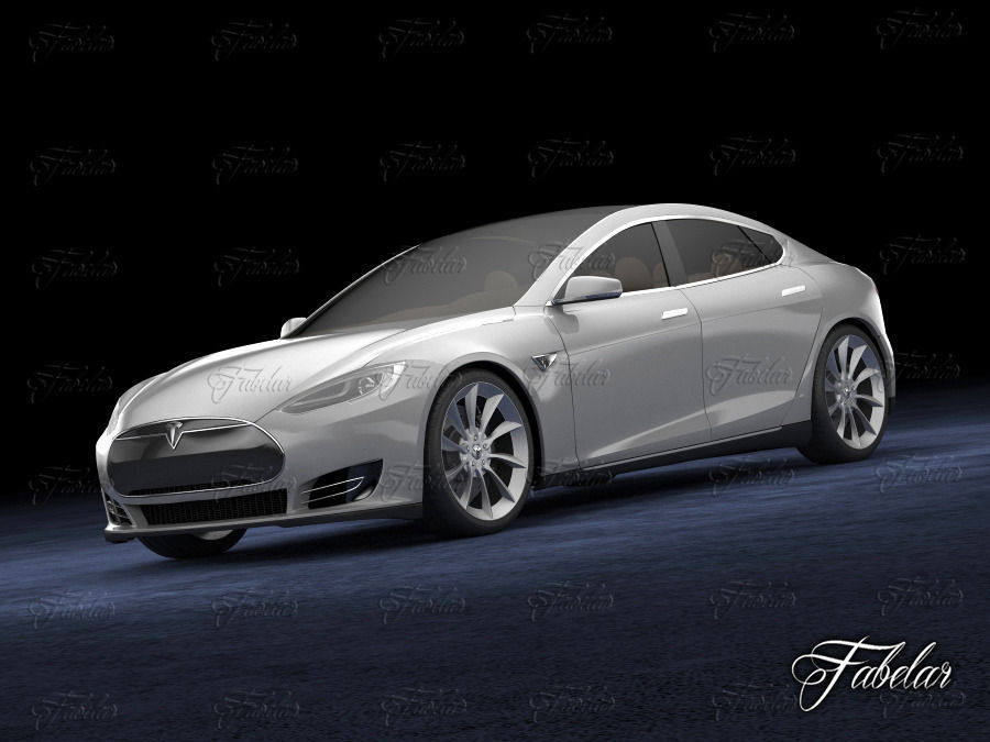 Tesla S 2013 3D model_1