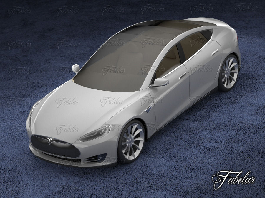 Tesla S 2013 3D model_4