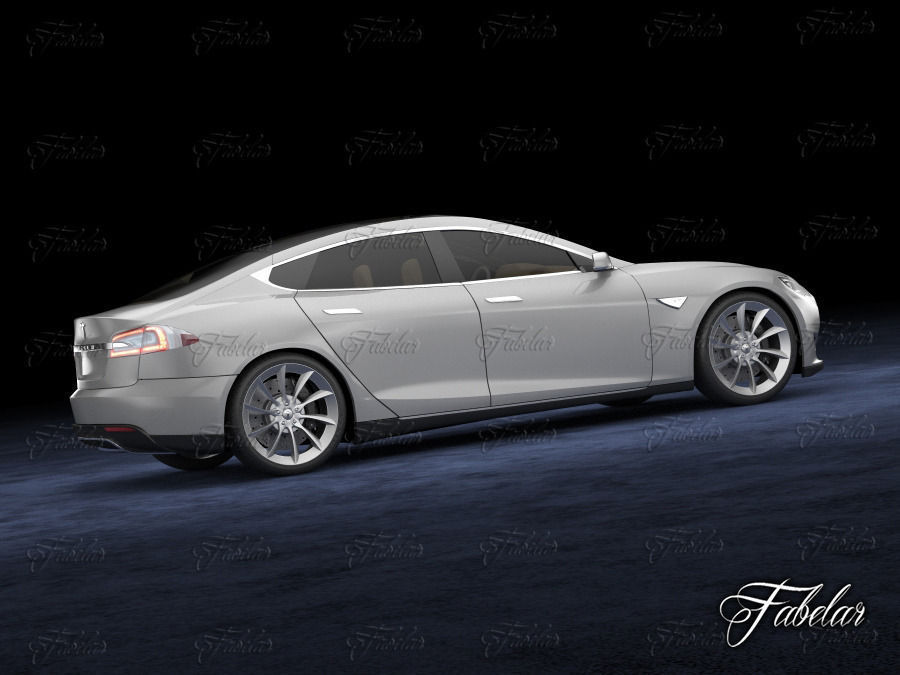 Tesla S 2013 3D model_9