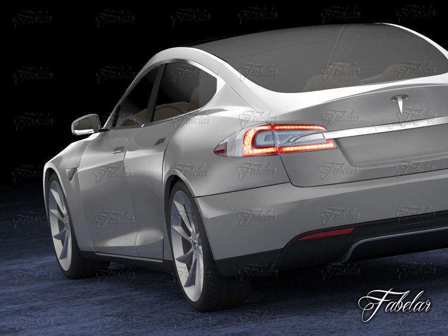 Tesla S 2013 3D model_6