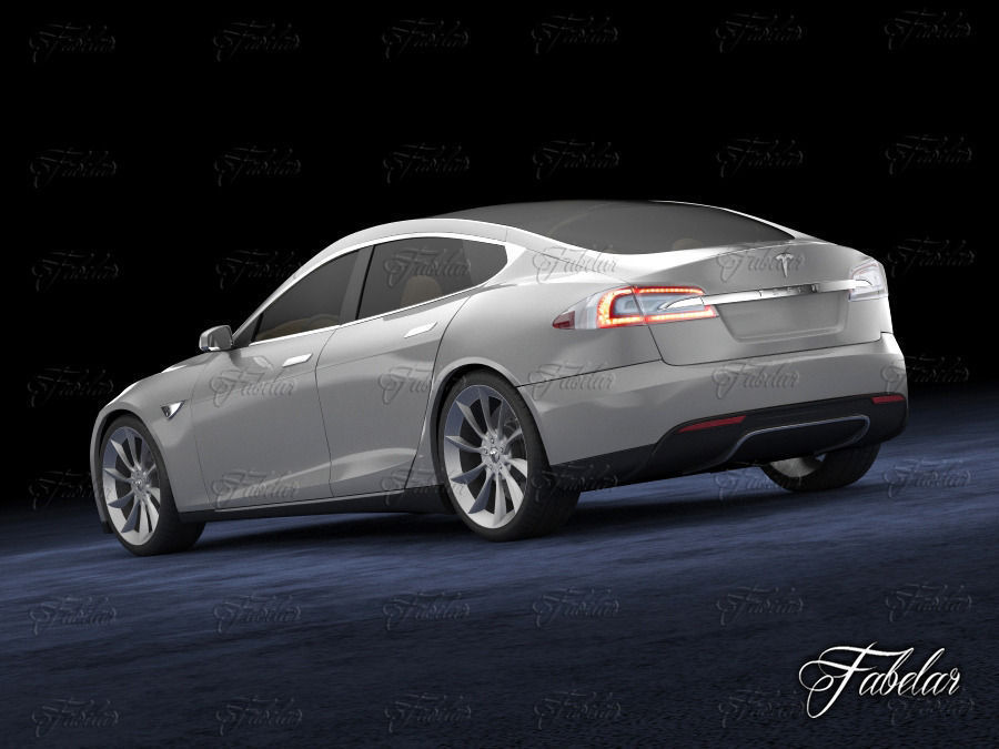 Tesla S 2013 3D model_2