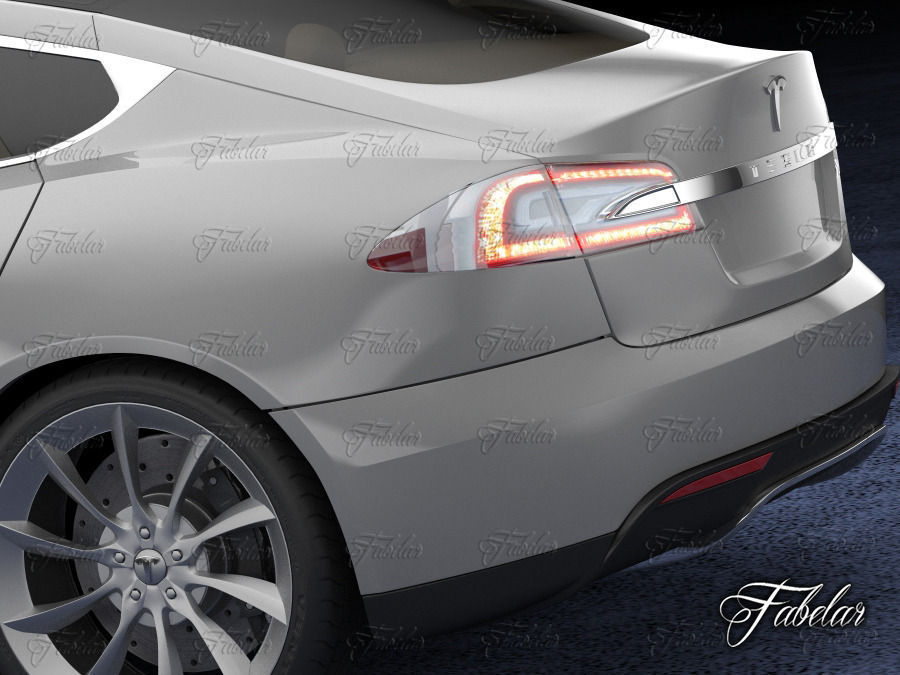 Tesla S 2013 3D model_8