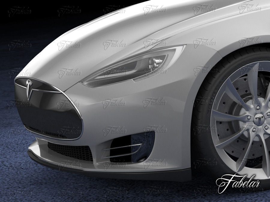 Tesla S 2013 3D model_7