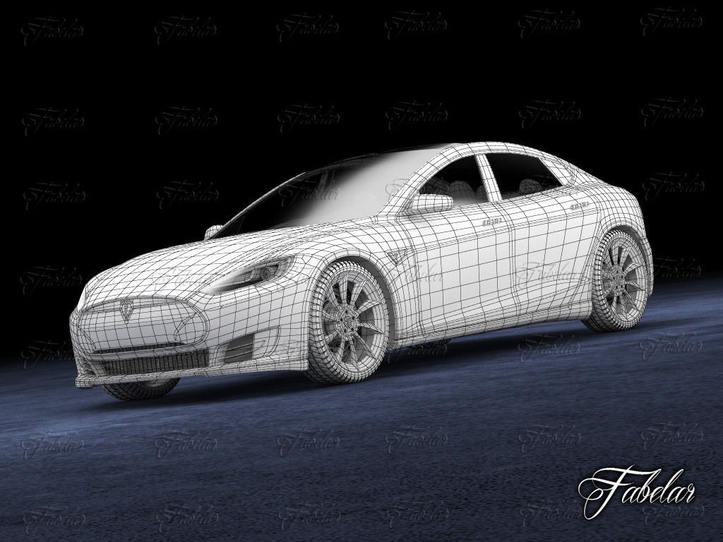 Tesla S 2013 3D model_11