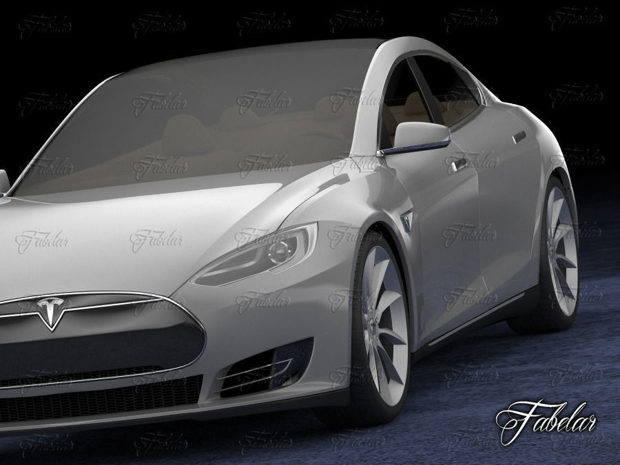 Tesla S 2013 3D model_5