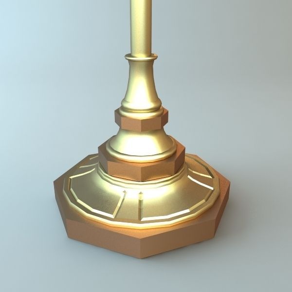 Standing Sign Board 3D model_4