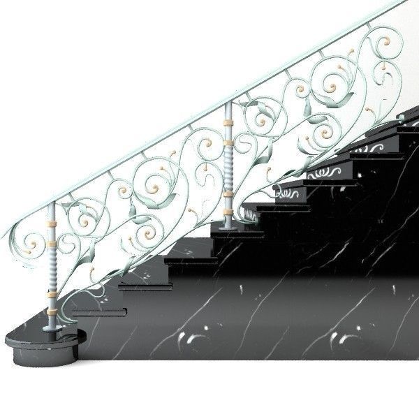 Elegant Stairs 3D model_0