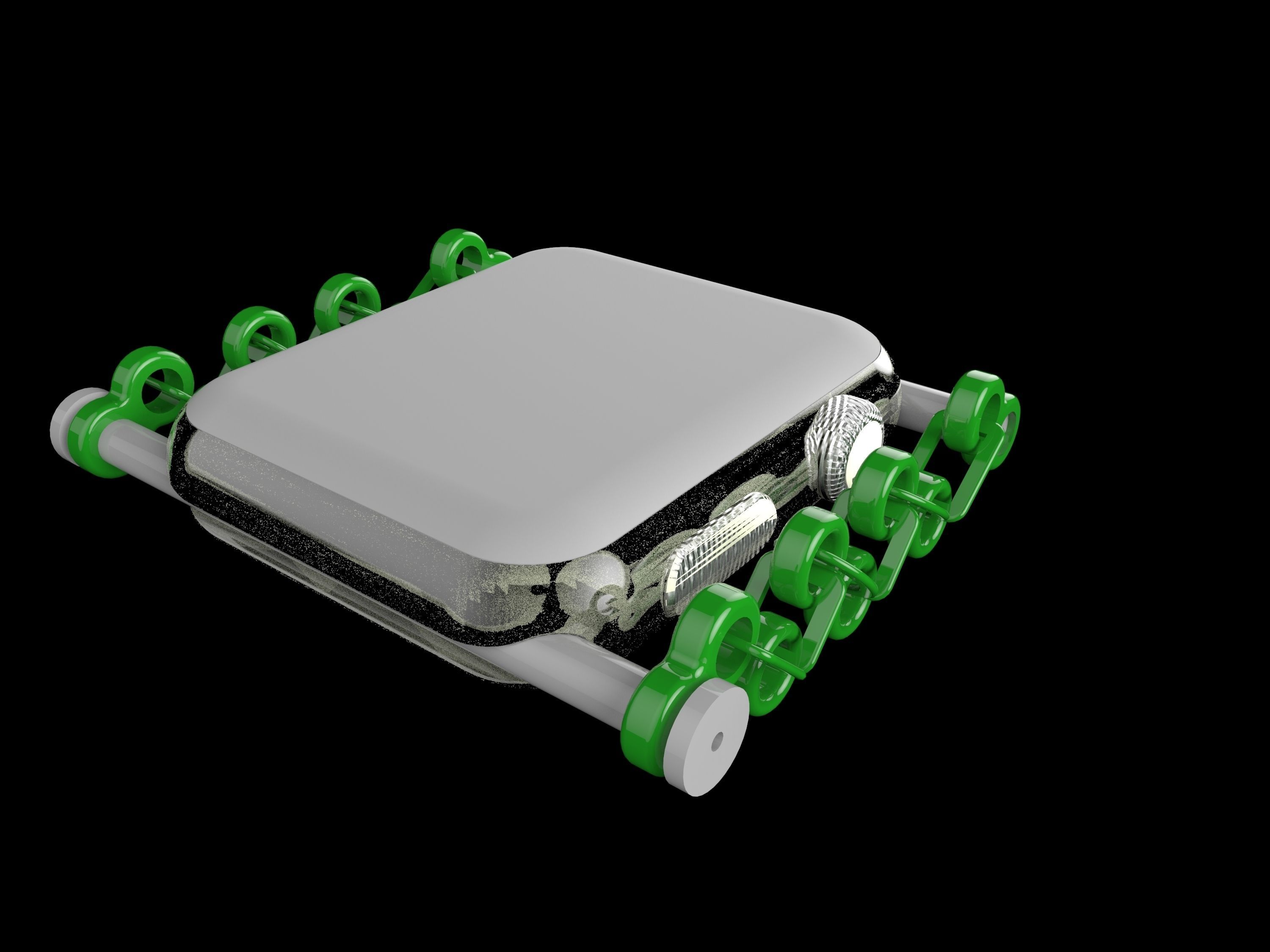 Locket for apple watch 3D print model_3