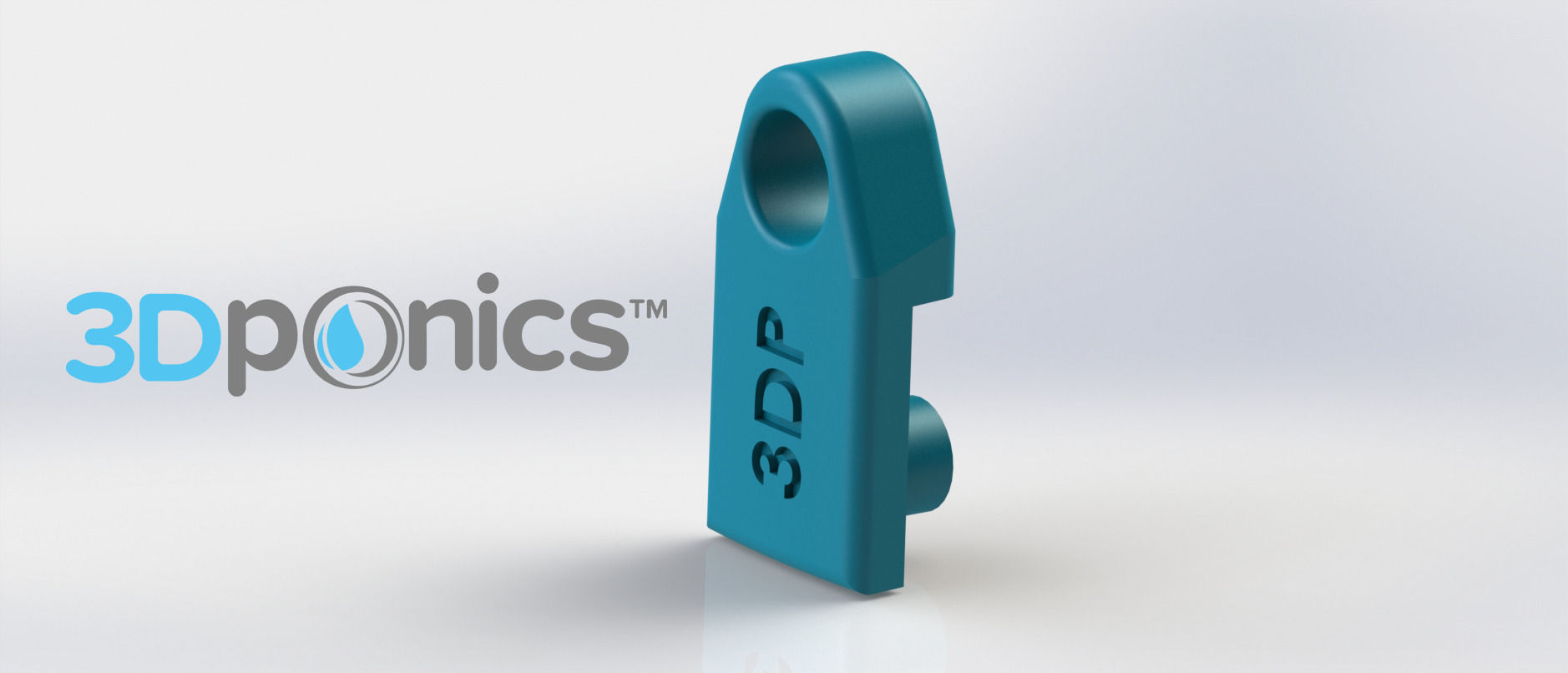 Outer Clip - 3Dponics Drip Hydroponics Free 3D print model_2