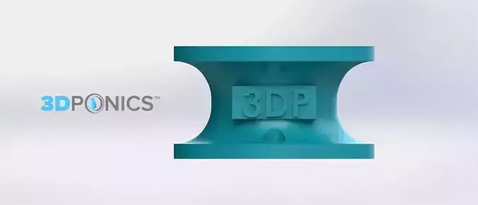 Small Bottle Connector - 3Dponics Open-Source Gardening Free 3D print model