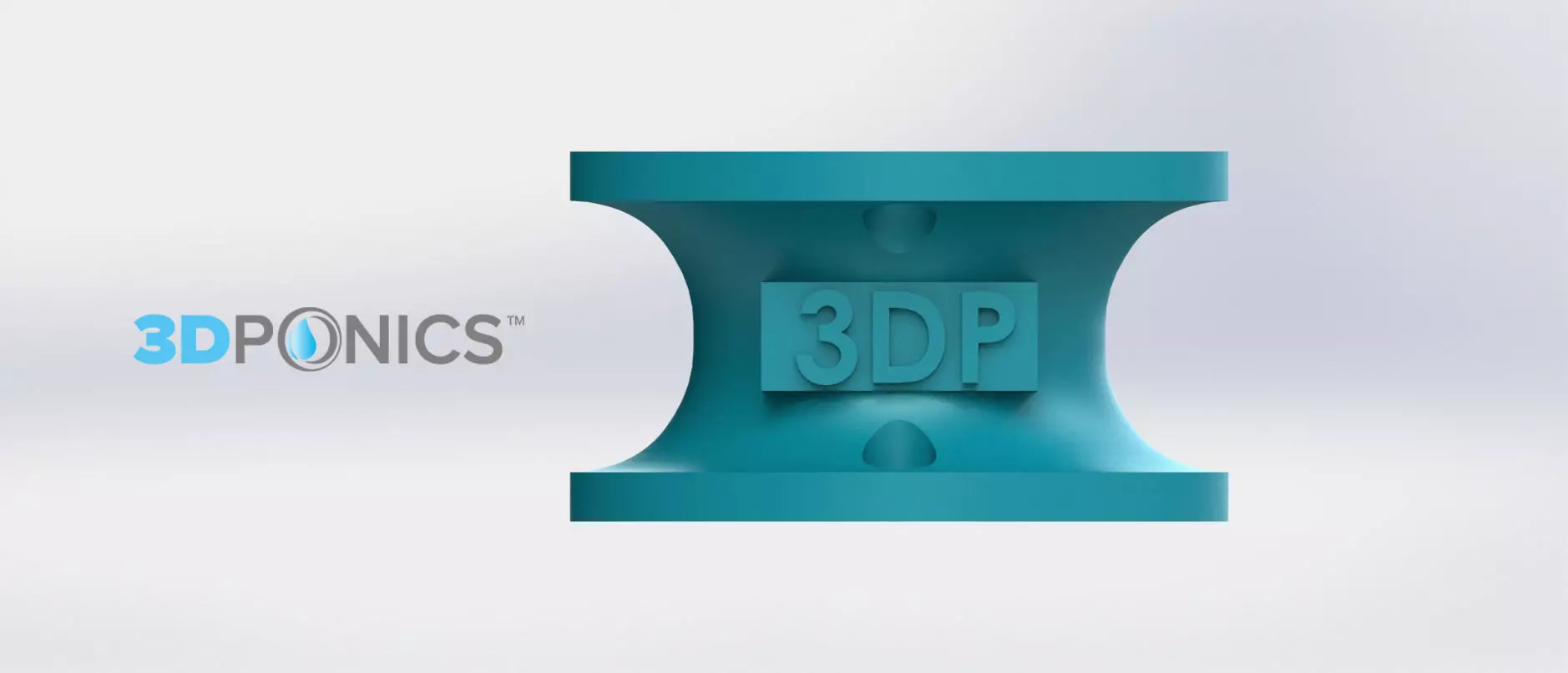 Small Bottle Connector - 3Dponics Open-Source Gardening Free 3D print model_0