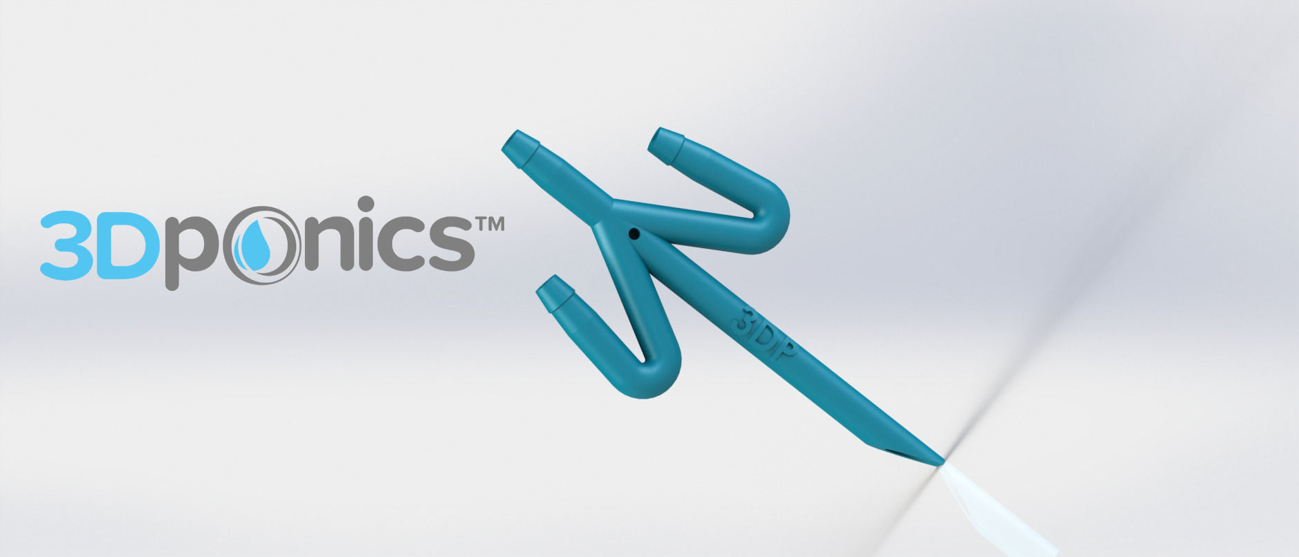 Conduit with Hole - 3Dponics Drip Hydroponics Free 3D print model_1