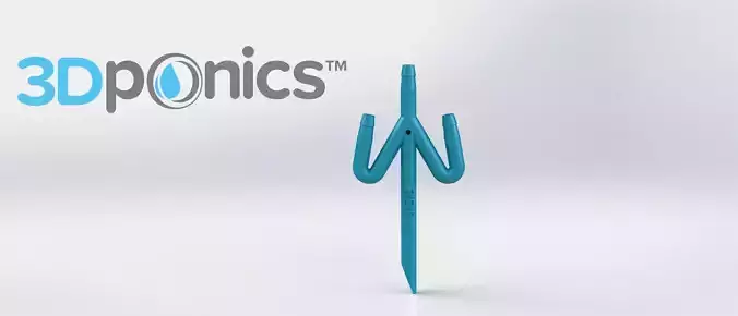 Conduit with Hole - 3Dponics Drip Hydroponics Free 3D print model